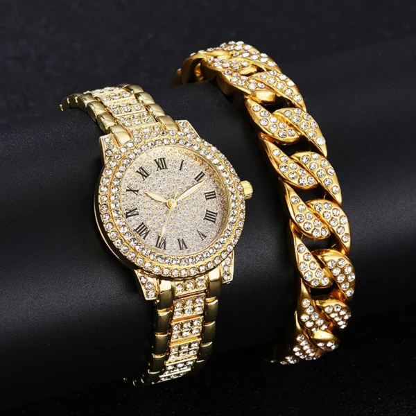 Luxury Women Watches Diamond Gold 1