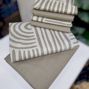 7x6 Cotton Bed Sheets Mix & Match King Size Biege